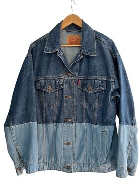 Levi’s Y2K Colorblock Denim Jacket Oversized Trucker